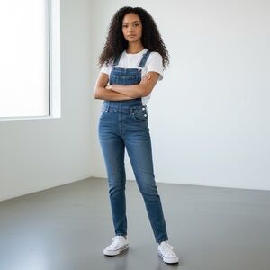 ⭐️ Free People Denim Jean Overalls Coveralls Size 26R